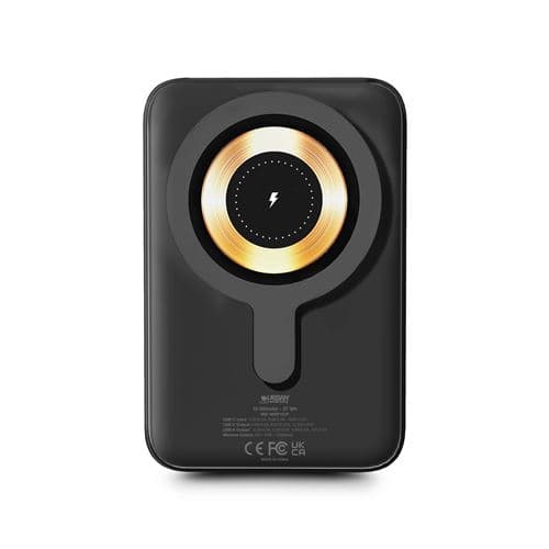 Batterie externe sans fil Urban Factory 10000 mAh Noir charbon