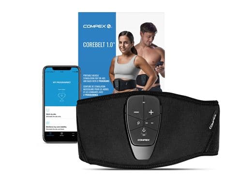 Ceinture de gainage Compex Corebelt 1.0 82-0151ST-SM Taille S/M Noir