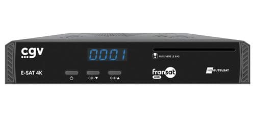 Récepteur satellite Cgv E-SAT 4K UHD Noir