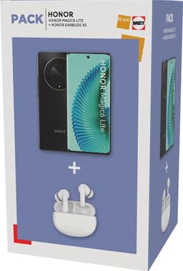 Pack Smartphone Honor Magic 6 Lite 6,78" 5G Double nano SIM 256 Go Noir minuit + Earbuds X5 V2