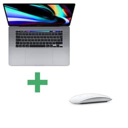 MacBook Pro Touch Bar 16 2019 Core i7 2,6 Ghz 16 Go 512 Go SSD Gris sidéral reconditionné - Souris Apple Magic Mouse Blanche incluse