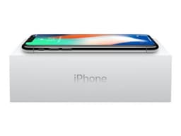 Apple iPhone X - 4G smartphone / Mémoire interne 256 Go - écran OEL - 5.8" - 2436 x 1125 pixels - 2x caméras arrière 12 MP, 12 MP - 2x front cameras 7 MP - argent