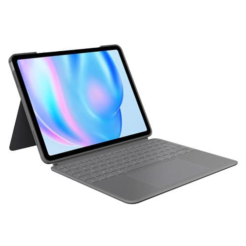 Etui clavier Logitech Combo Touch Gris pour iPad Air 13" M2 et M3 2024 et 2025