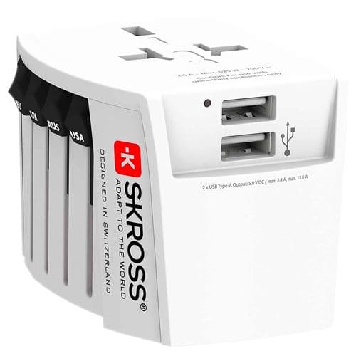 Chargeur secteur Skross MUV USB Blanc