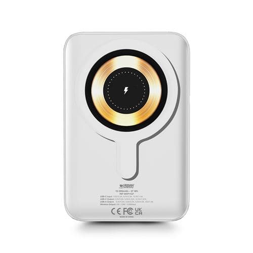 Batterie externe de secours sans fil Urban Factory 10000 mAh Blanc craie