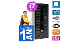 Pc tour hp elitedesk 800 g1 intel i7-4770 ram 16go disque 1to windows 10 wifi