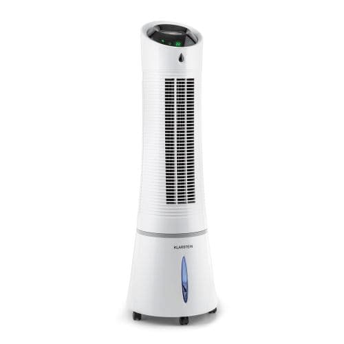 Klarstein Skyscraper Ice Rafraichisseur d'air et ventilateur - 3 vitesses - Réservoir 6L - Blanc