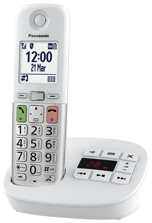 Téléphone fixe sans fil Panasonic Blanc