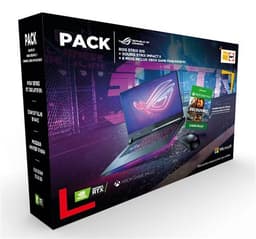 Pack PC Portable Gaming Asus STRIX-G15-G513QM-HN064T 15,6 AMD Ryzen 7 16 Go RAM 512 Go SSD Gris éclipse + Souris gaming Asus ROG Strix Impact II Noir + 6 mois inclus Xbox Game Pass PC