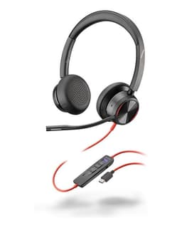HP Poly Blackwire 8225 - Blackwire 8200 series - micro-casque - sur-oreille - filaire - Suppresseur de bruit actif - USB-C - noir - Certifié pour Microsoft Teams, certifié UC