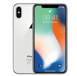 Apple iPhone X 64 Go 5,8 Argent Reconditionné avec Batterie Neuve