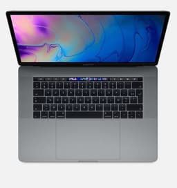 Apple MacBook Pro 15.4" Touch Bar 256 Go SSD 16 Go RAM Intel Core i7 hexacœur à 2.6 GHz Gris sidéral 2019