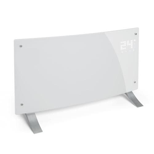 Radiateur à convection - Klarstein Bornholm Curved - 2000W - Minuterie - Blanc