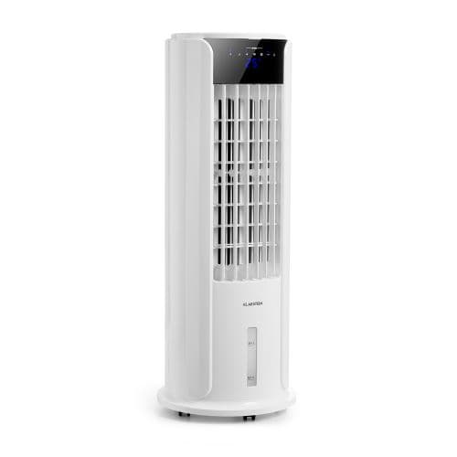 Rafraîchisseur d'air mobile - avec télécommande - Ventilateur climatiseur mobile sans évacuation - 486 m³/h - Blanc