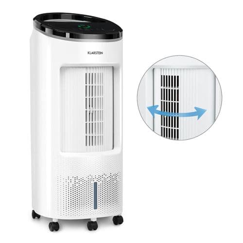Rafraîchisseur d'air mobile - avec télécommande - Ventilateur climatiseur mobile sans évacuation - 330 m³/h - 7l - Blanc