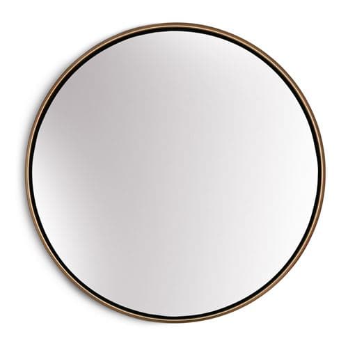 Miroir mural - Fournier Casa Chic by Blumfeldt - cadre métallique - 80 cm - Doré