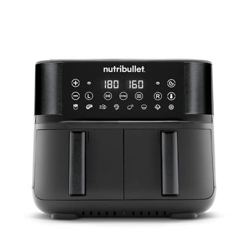 Friteuse Nutribullet Air Fryer Double Bac NBA081B 2850 W Noir