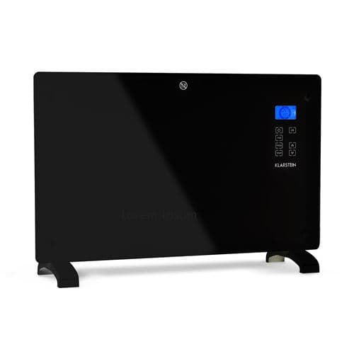 Radiateur à convection - Klarstein Norderney - Convecteur - 2000W - Minuterie - 30 m² - Noir