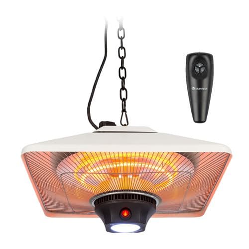 Blumfedt Heat Square - Chauffage de plafond infrarouge , 3 puissances : 650W / 1350W / 2000W - Blanc