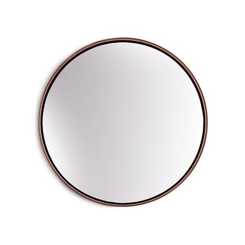 Miroir mural - Fournier Casa Chic by Blumfeldt - cadre métallique - 40 cm - Doré rose