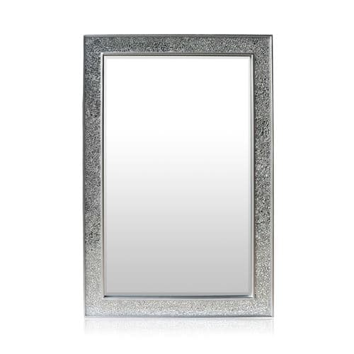 Miroir mural - Watford Casa Chic by Blumfeldt - 90 x 60 cm - bois véritable - Argent
