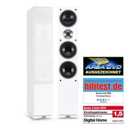 auna Linie-600-WH Paire d'enceintes colonnes 140W RMS -blanc