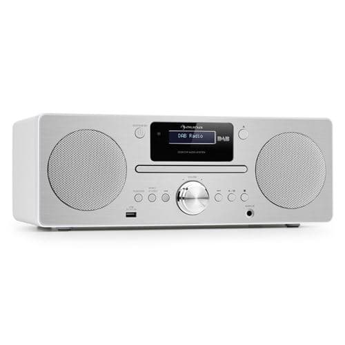 Micro chaîne stéréo Harvard DAB/DAB+ radio FM Lecteur CD USB -blanc