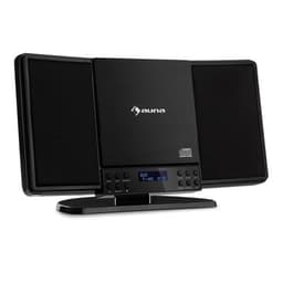auna V14-DAB Chaîne HiFi stéréo verticale - lecteur CD , tuner DAB+ / FM , Bluetooth - noir