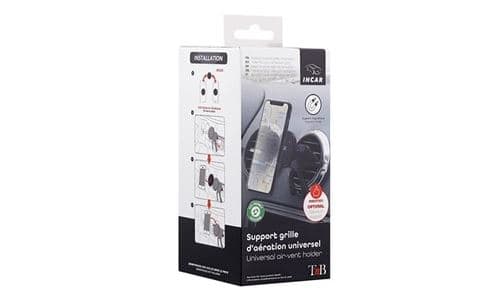 Support mâchoire T'n'b pour Grille d'aération premium Noir