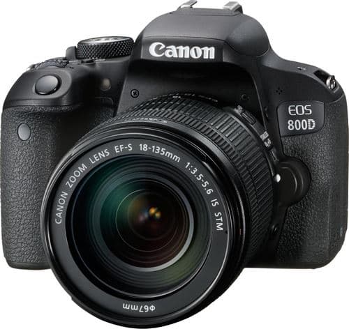 Canon EOS 800D - Appareil photo numérique - Reflex - 24.2 MP - APS-C - 1080p / 60 pi/s - 7.5x zoom optique objectif EF-S 18-135 mm - Wi-Fi, NFC, Bluetooth