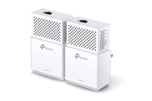 TP-Link AV1000 - Gigabit Powerline Starter Kit - pont - GigE, HomePlug AV (HPAV), HomePlug AV (HPAV) 2.0, IEEE 1901 - Branchement mural