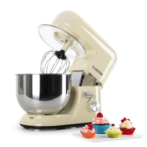 Klarstein Bella Morena - Batteur - 5.2 litres - 1.2 kWatt - crème