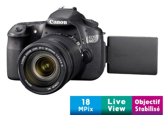 Reflex Canon EOS 60D + Obj. Canon EF-S IS 18 - 135 mm f/3.5 - 5.6