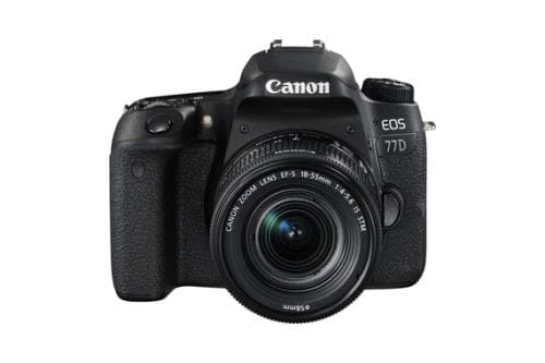 Canon EOS 77D - Appareil photo numérique - Reflex - 24.2 MP - APS-C - 1080p / 60 pi/s - 3x zoom optique objectif EF-S 18-55 mm IS STM - Wi-Fi, NFC, Bluetooth