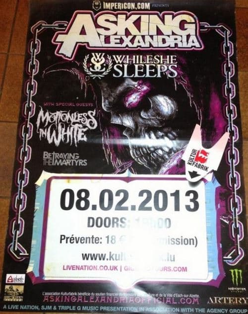Asking Alexandria - 60x80 cm - AFFICHE / POSTER