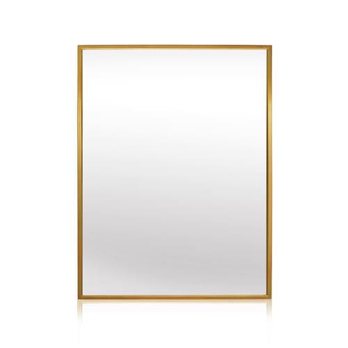 Miroir mural - Croxley Casa Chic by Blumfeldt - cadre métallique - 70 x 50 cm - Doré