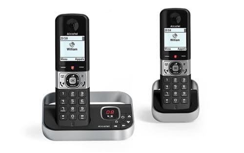 Téléphone fixe sans fil Alcatel F890 Voice Duo Noir