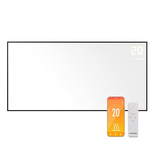 Klarstein Chauffage infrarouge Smart Radiateur infrarouge 130 x 65 cm Application 770 W Blanc