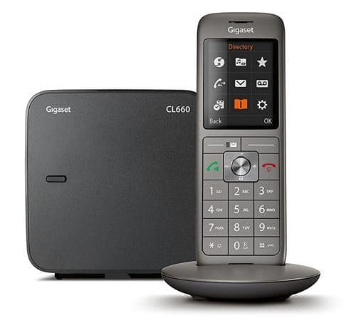 Téléphone fixe sans fil Gigaset CL660 Solo Anthracite