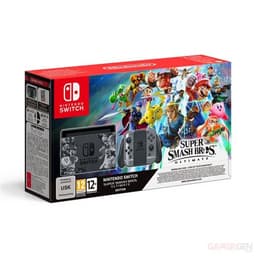 Console Nintendo Switch Edition Super Smash Bros Ultimate avec paire de joycons + code de téléchargement super Smash Bros Ultimate
