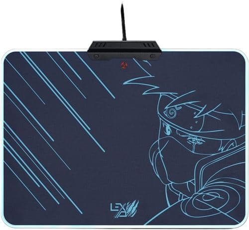 Tapis de souris Lexip x Tsume Naruto Shippuden Kakashi Kamui Noir et bleu