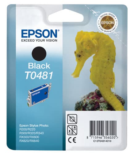 Cartouche d'encre Epson Hippocampe Noir