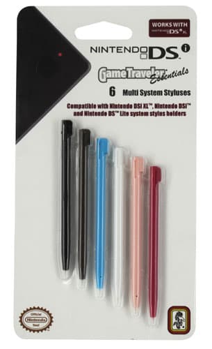 6 stylets Bigben pour DS, DS Lite, DSi et DSi XL