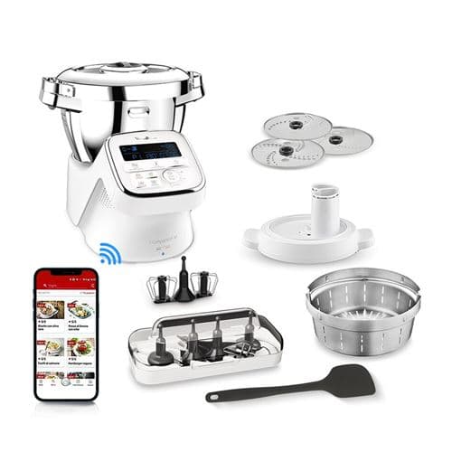 Robot cuiseur multifonction Moulinex I-Companion XL YY4418FD 1550 W Blanc