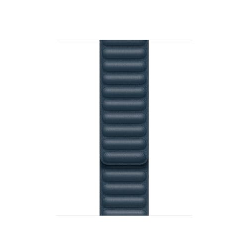 Bracelet Apple à maillons cuir pour Apple Watxh 40 mm M/L Bleu Baltique