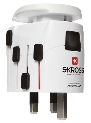 Adaptateur de voyage universel Skross Pro Monde Blanc