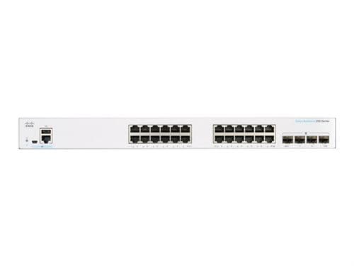 Cisco Business 350 Series 350-24T-4G - Commutateur - C3 - Géré - 24 x 10/100/1000 + 4 x SFP - Montable sur rack