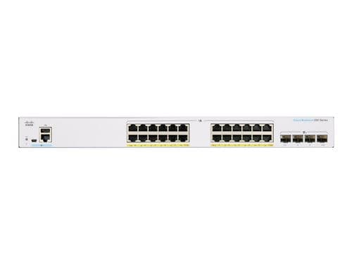 Cisco Business 250 Series CBS250-24T-4X - Commutateur - C3 - intelligent - 24 x 10/100/1000 + 4 x 10 Gigabit SFP+ - Montable sur rack