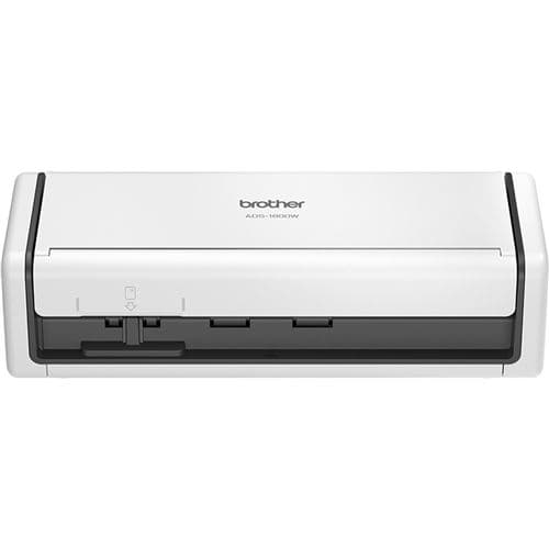 Scanner de documents compact et portable Brother ADS-1800W Blanc et Noir