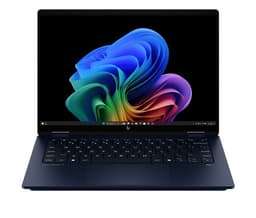 PC 2 en 1 HP OmniBook X Flip NGAI 14-fm0000nf 14" Ecran tactile Copilot+ Intel® Core™ Ultra 7 32 Go RAM 1 To SSD Bleu atmosphérique